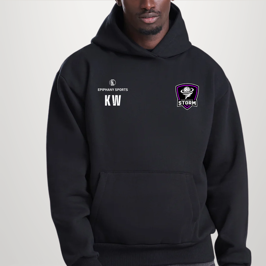 Oversized Luxury Storm Hoodie Logo & Initials