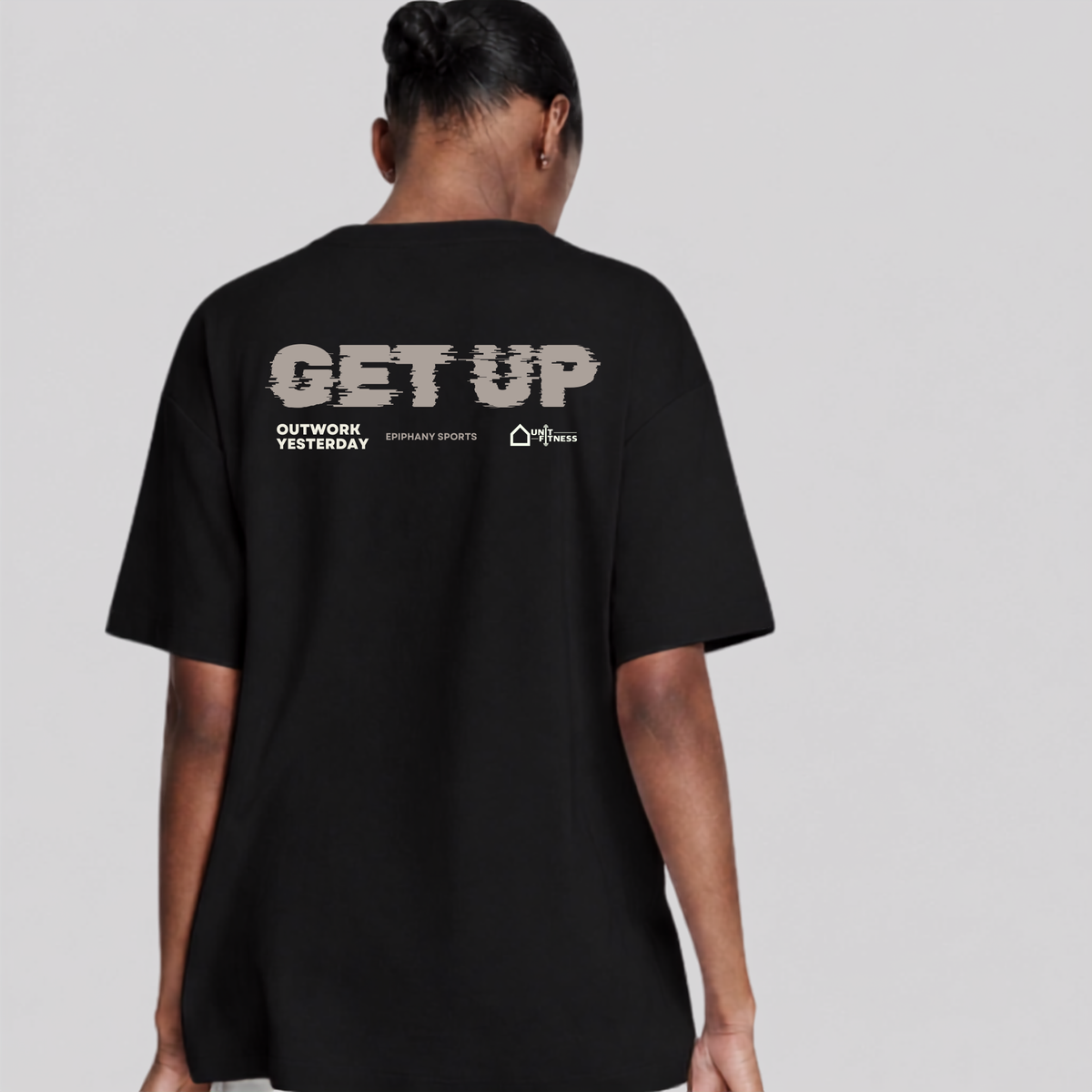 Oversized Unit Get Up & Outwork Gym T-shirt