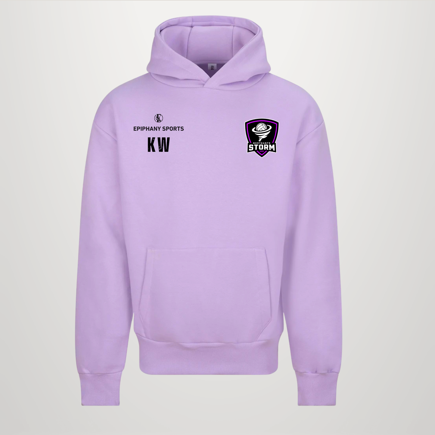 Oversized Luxury Storm Hoodie Logo & Initials