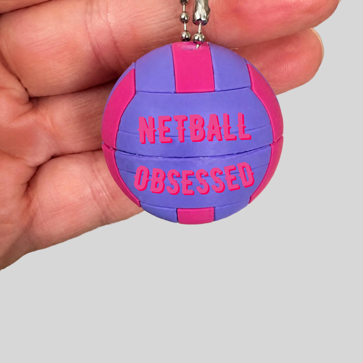 Netball Keyring Jewellery Holder