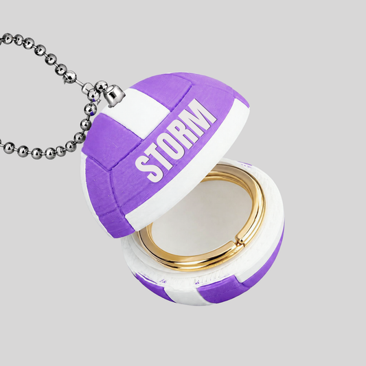Storm Netball Keyring Jewellery Holder