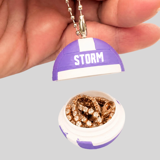 Storm Netball Keyring Jewellery Holder
